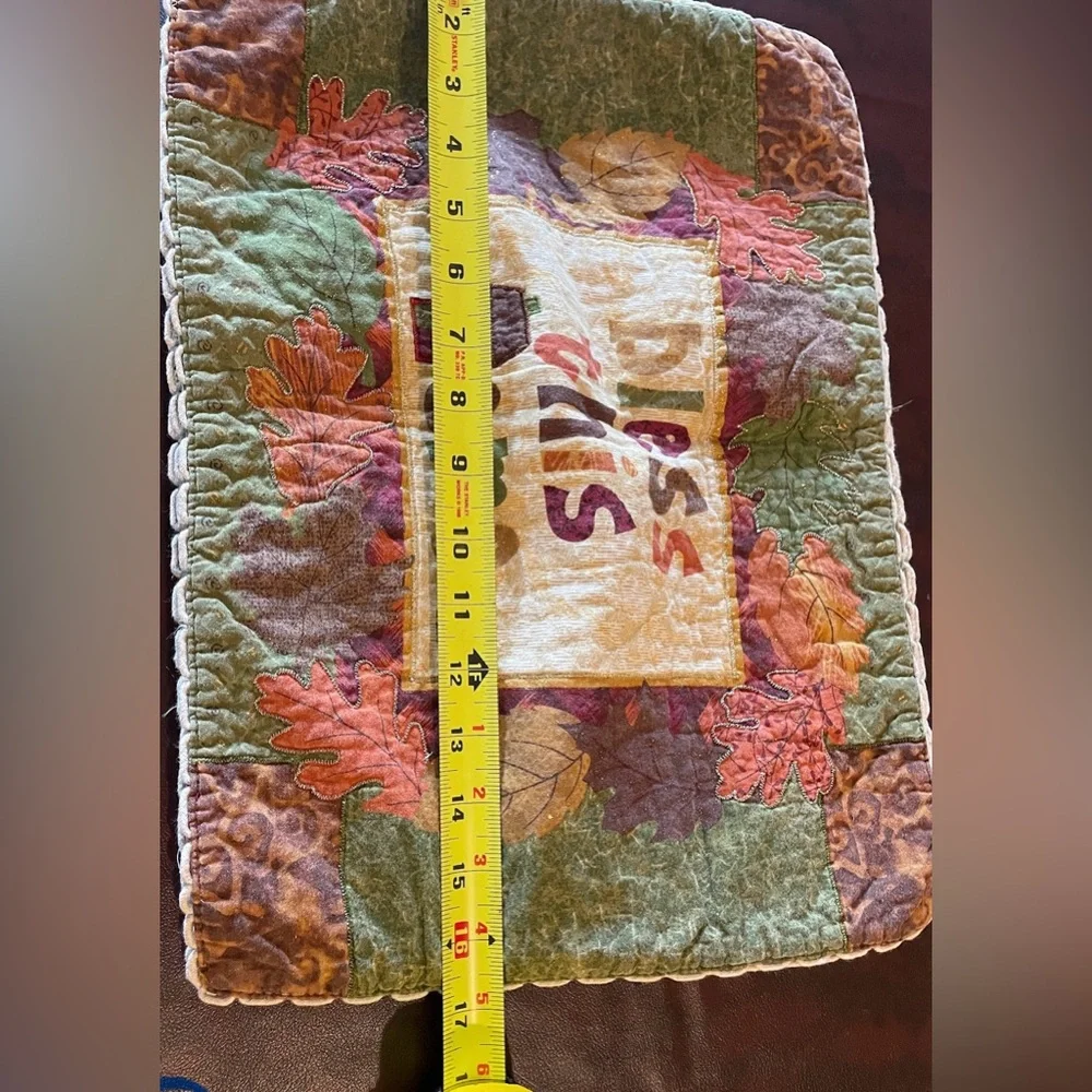 6pc Thanksgiving Placemats Farmhouse Bless This Home Harvest
